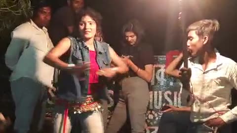 Orchestra dance on bhojpuri song