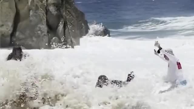 WCGW underestimating a strong wave.