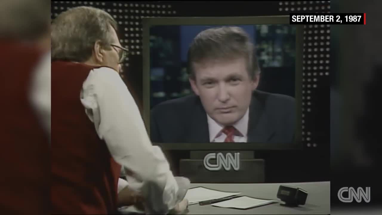 Donald Trump: "I don't want to be president" - entire 1987 CNN interview (Larry King Live)