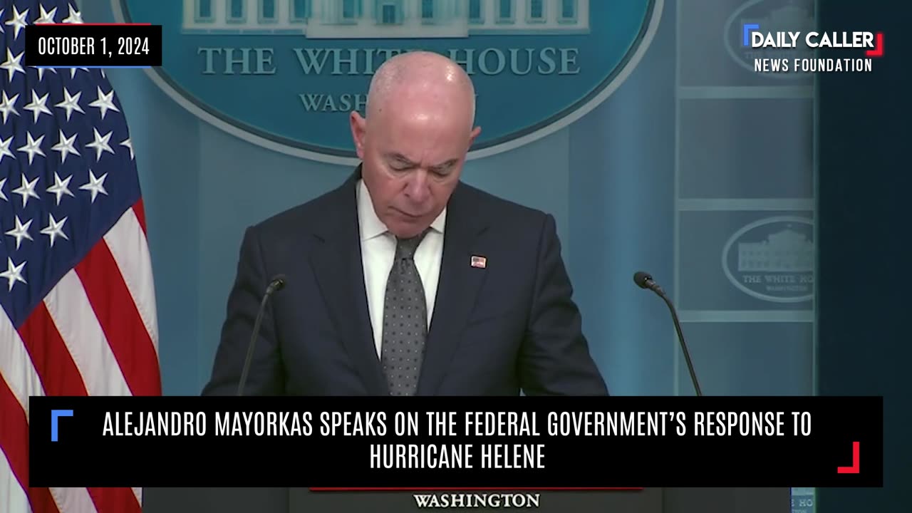 Alejandro Mayorkas Speaks on the Federal Government’s Response to Hurricane Helene