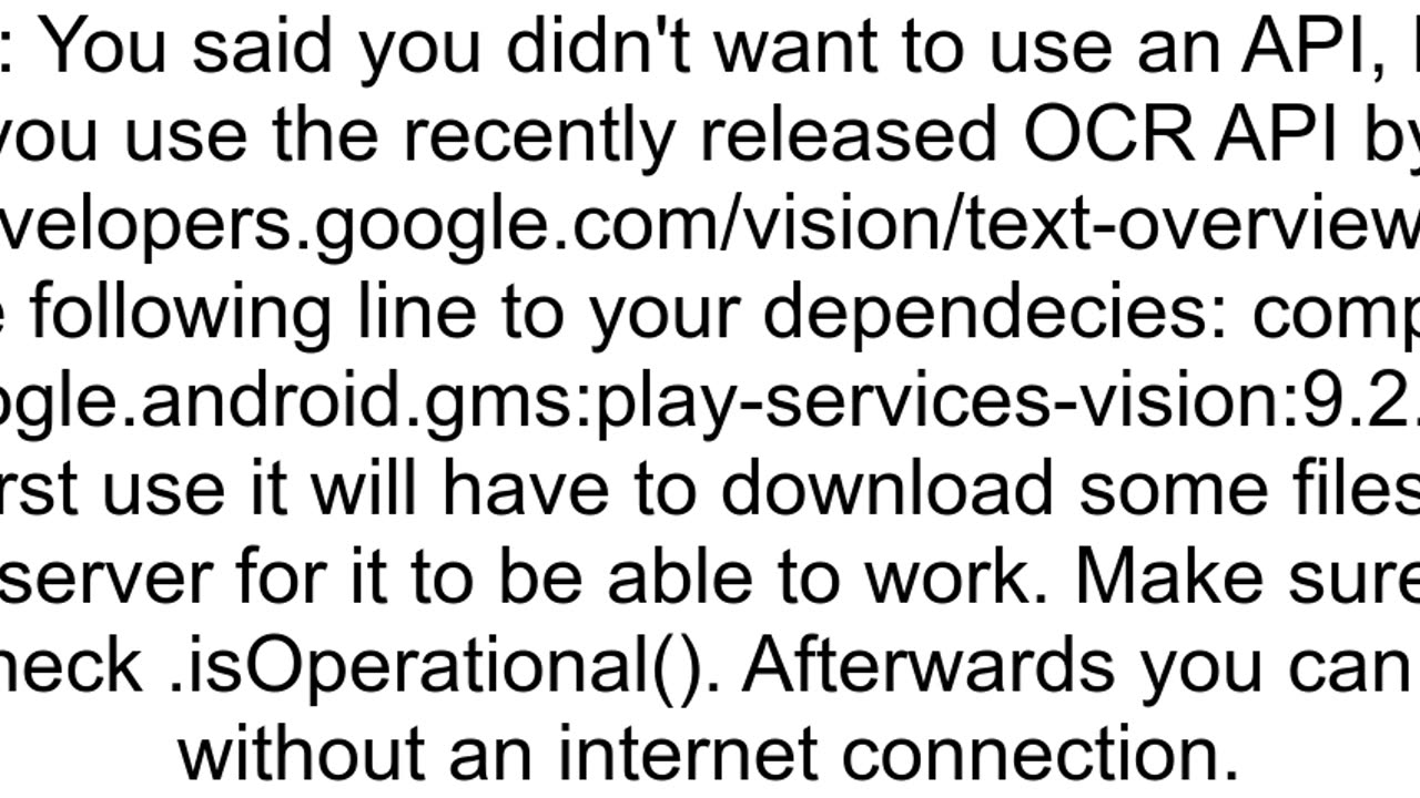 Offline Image To Text Recognition OCR in android