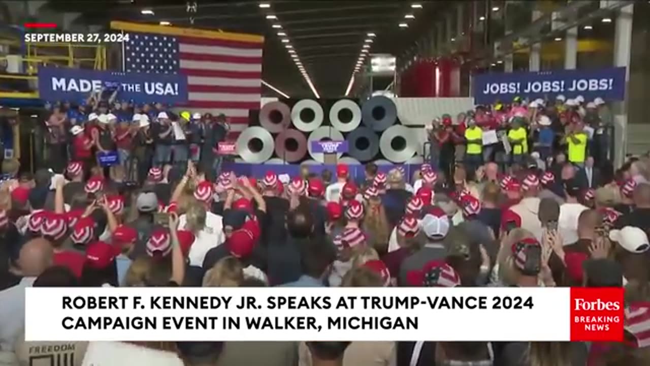 BREAKING NEWS Robert F. Kennedy Jr. Urges Voters To Reject Kamala Harris At Trump Michigan Rally