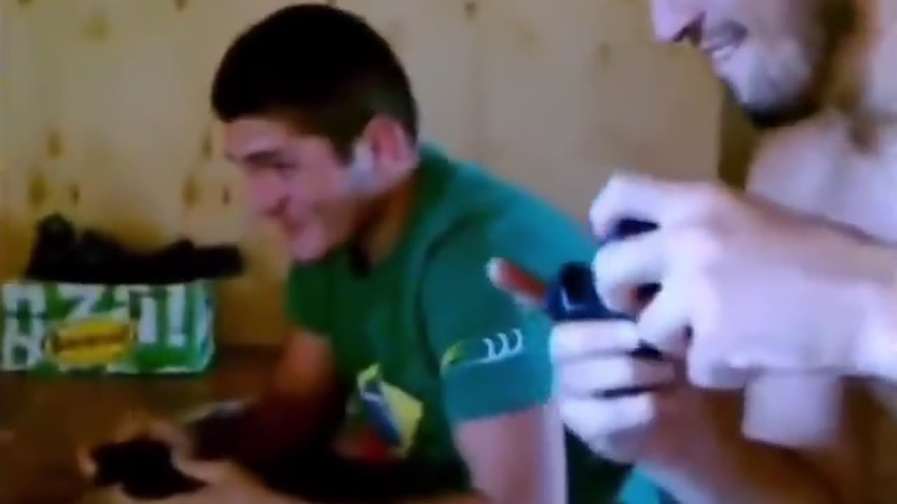 Young Khabib Nurmagomedov playing UFC Undisputed on PS3