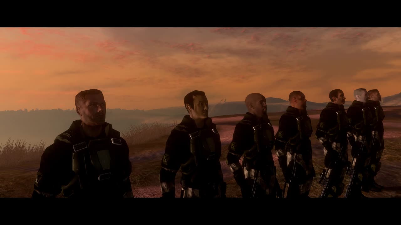 Halo 3 The Arbiter and Lord Hood Together During Epilogue