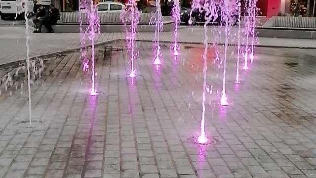 Les fountain sont très jolies avec les multicolore