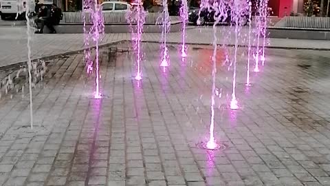 Les fountain sont très jolies avec les multicolore