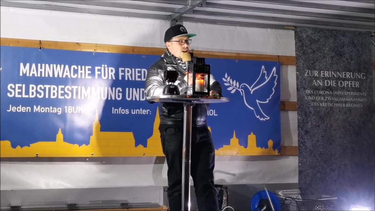 Eröffnung VEIT, Andacht PHILIPP, Werbung VEIT - BAUTZEN, Kornmarkt, 13 11 2023, 145. MAHNWACHE 🕊