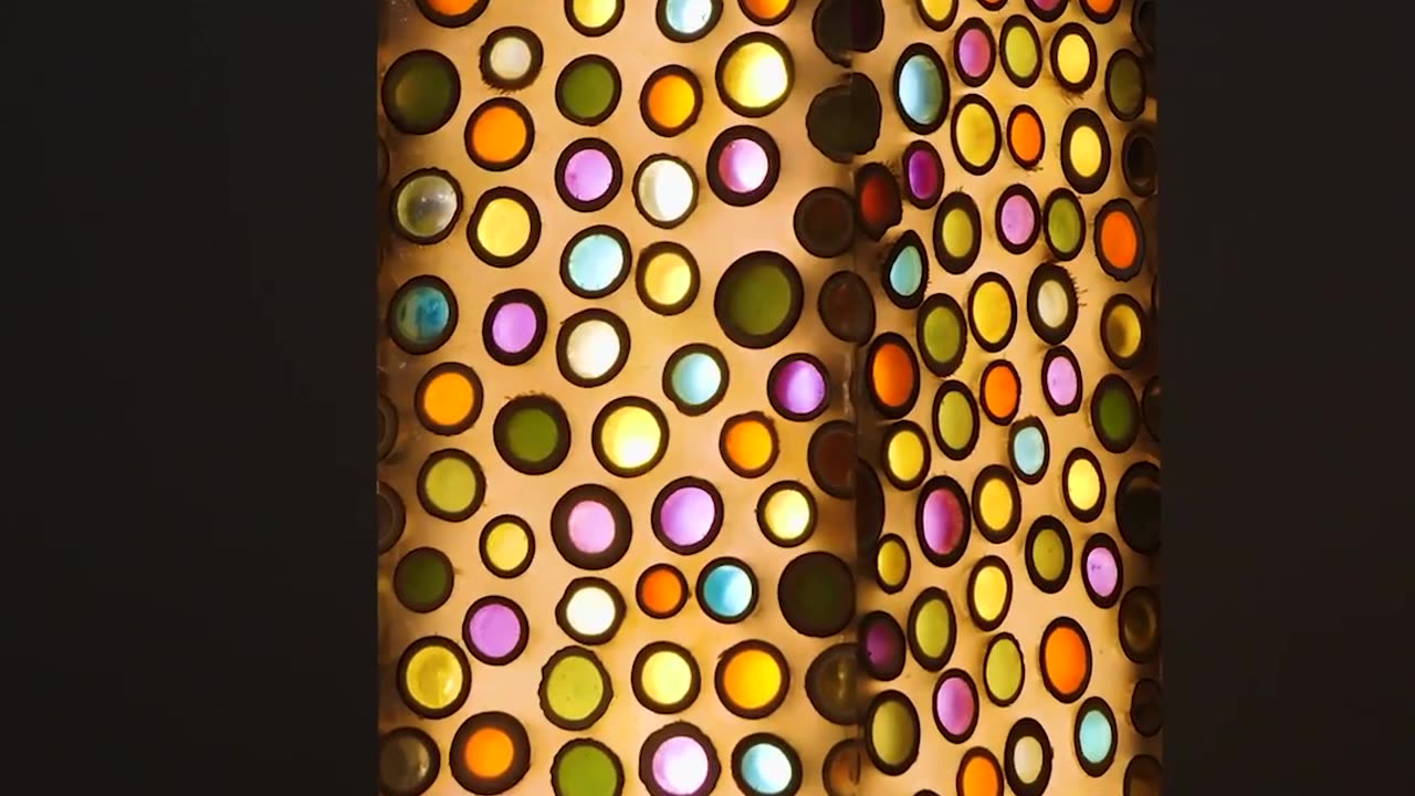 Filling Bamboo with colors to glow in the dark