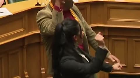 Parliament suspended as Māori MPs perform haka joined by public gallery