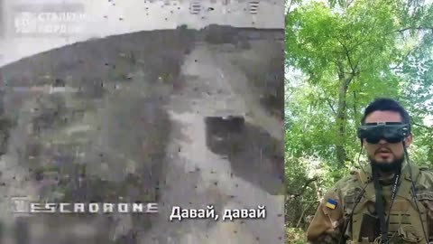 Ukrainian Drone Pilot Flies RPG into the Back of Russian Transport