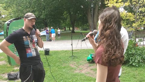 Flat earth debate at Queen's Park, Toronto, August 6, 2023 - Part 2 of 2