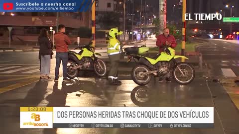 Dos personas lesionadas por aparente exceso de velocidad