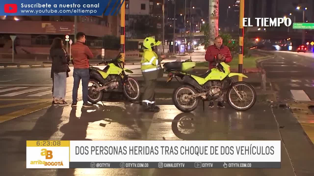 Dos personas lesionadas por aparente exceso de velocidad