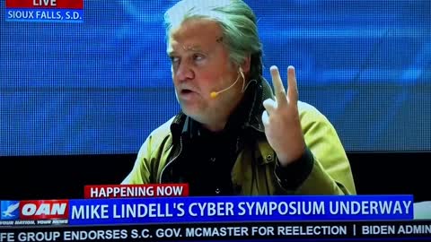 Steve Bannon at Mike Lindell’s Cyber Symposium