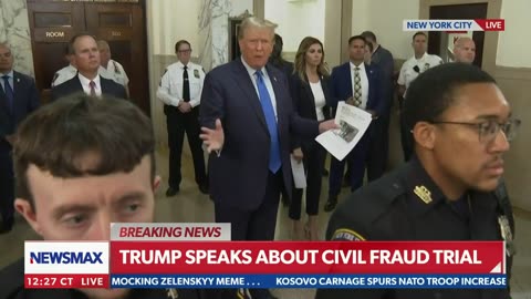 Trump's first day of NYC Trial