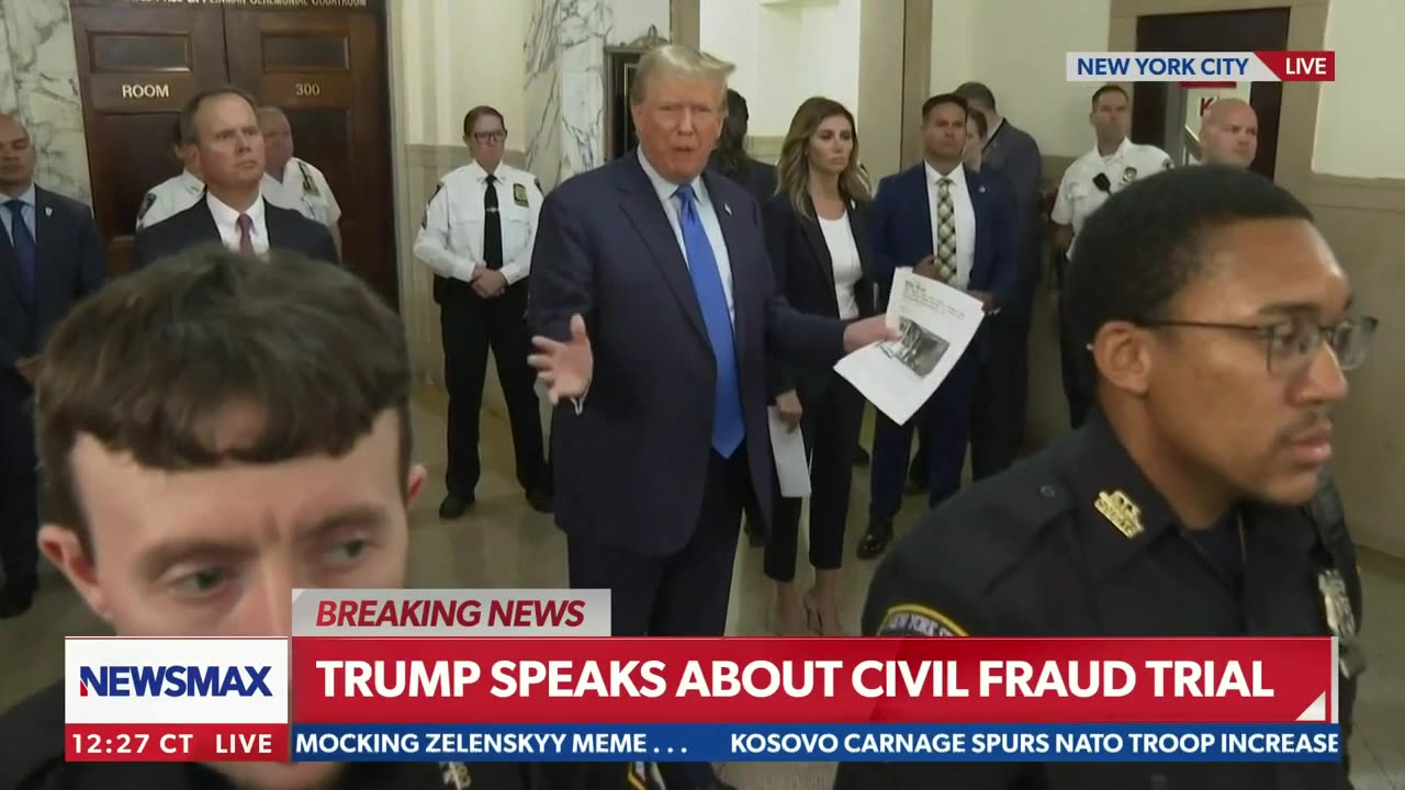 Trump's first day of NYC Trial