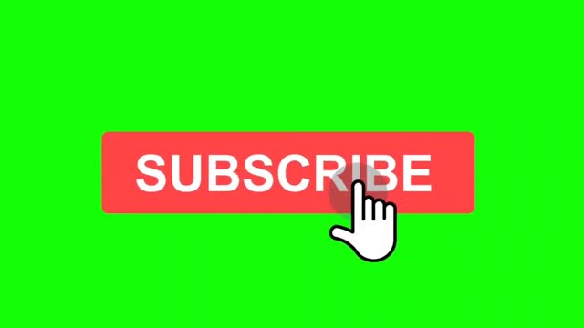 Subscribe Button Green Screen