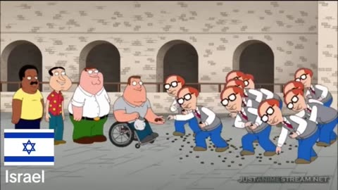 Family guy making fun of Israel