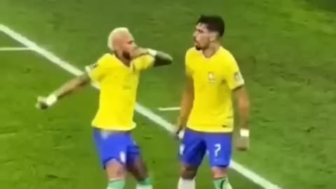 Brazil celebrate after goal 🤤🇧🇷🇧🇷