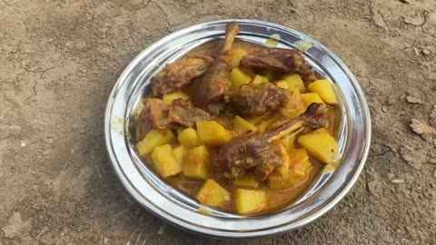 Aloo chicken recipe