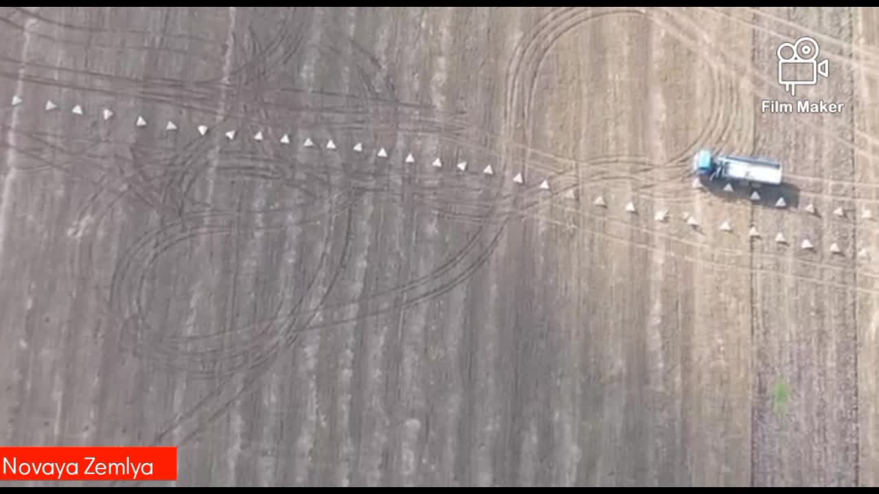 Russia built linear fortification in Kharkiv Region, BTM-3 vehicle dug trenches