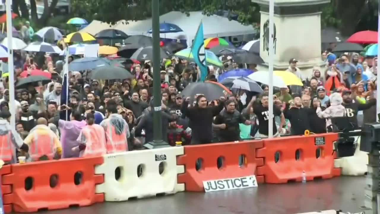 New Zealand protests outside Parliament!