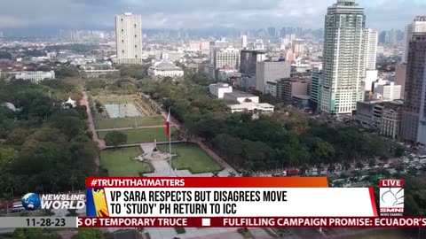 VP Sara respects but disagrees move to 'study' PH return to ICC