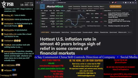 2021-12-10 15:00 EST - The Common Sense Show: Patriot Line Friday with Derek, PATRIOTski & Glry Anon