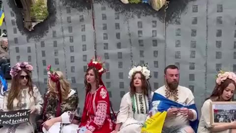 Ukrainian beggars continue their tour of Europe.
