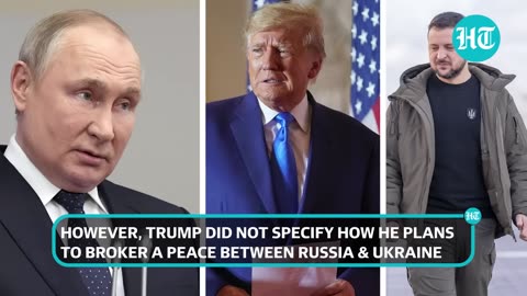 Trump ‘guarantees’ to end Ukraine war within a day; ‘Will tell Putin and Zelensky…’ | Watch