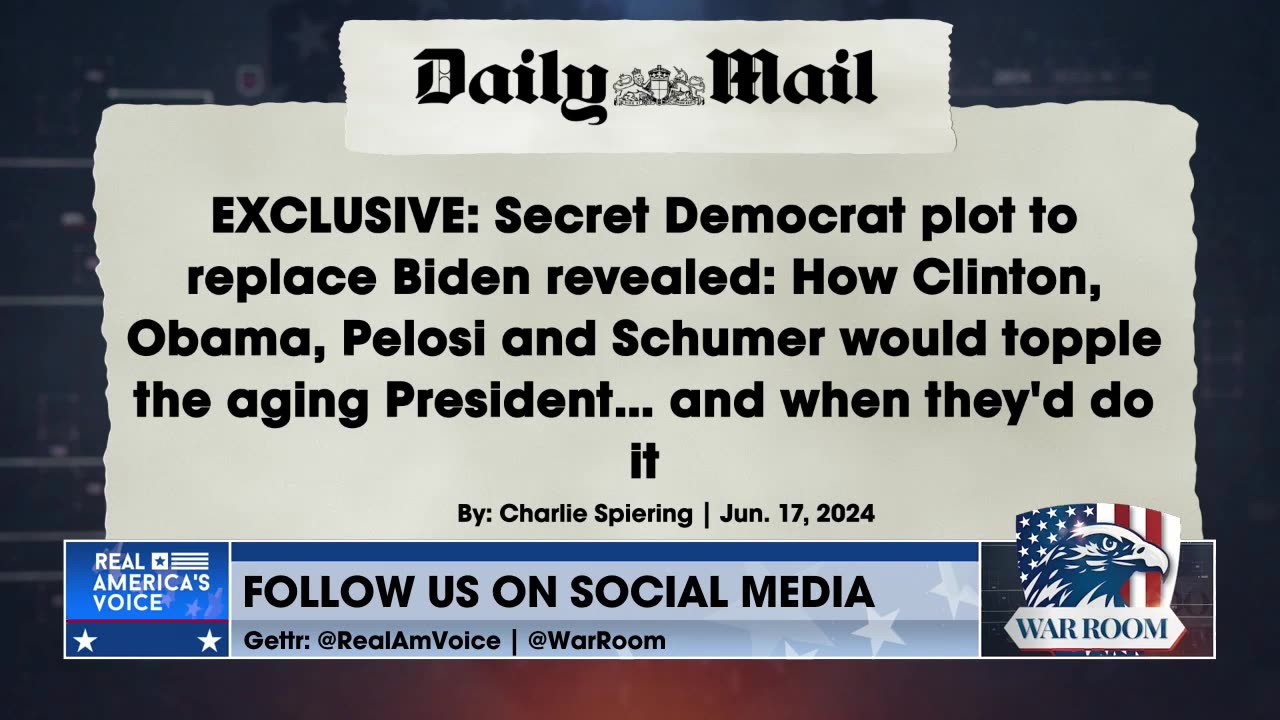 Bannon: The End Is Nigh; DailyMail Says Biden To Be Replaced