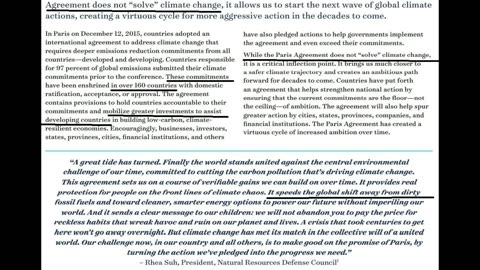 Paris agreeement is a WORLD WIDE PONZI-CRIMES AGAINST REALITY