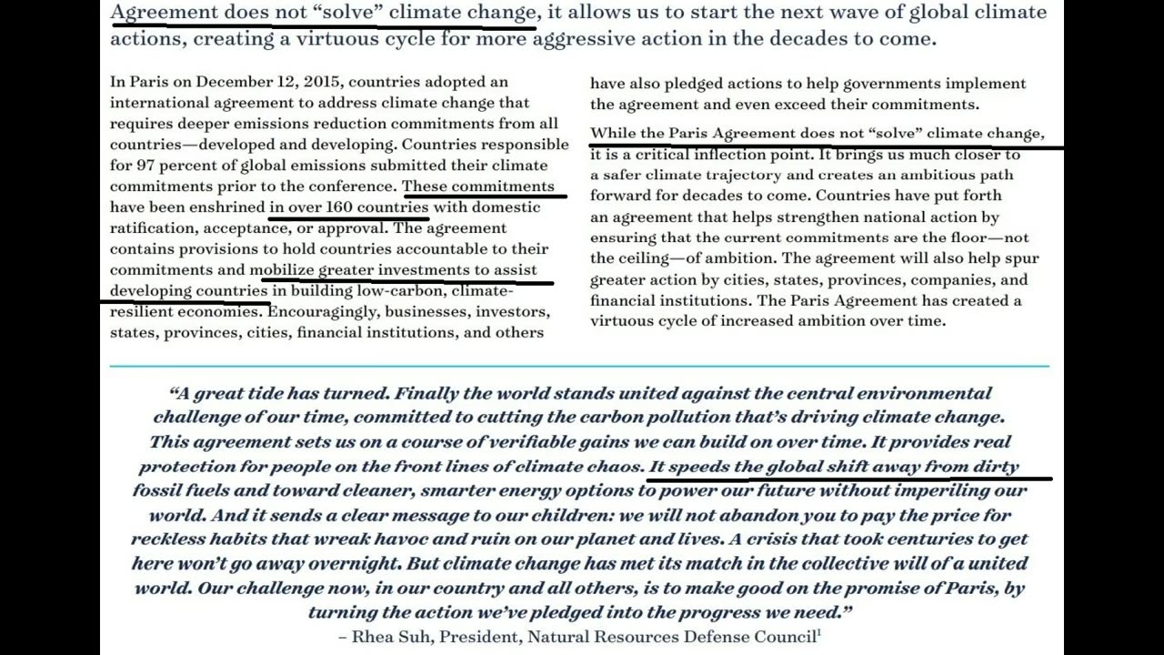 Paris agreeement is a WORLD WIDE PONZI-CRIMES AGAINST REALITY