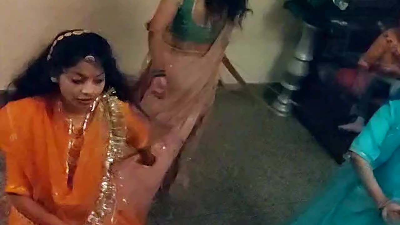 Lovely sister dance and enjoy