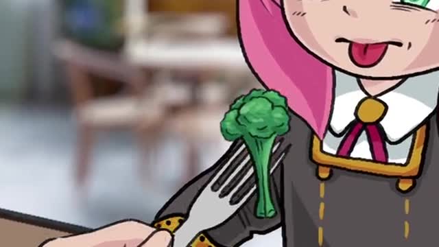 Loid getting Anya to eat her greens #spyxfamily #anya #anyaforger #anime #edit