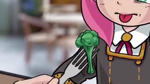 Loid getting Anya to eat her greens #spyxfamily #anya #anyaforger #anime #edit