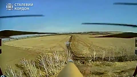 The last minutes of the life of the russian military were recorded by the aerial