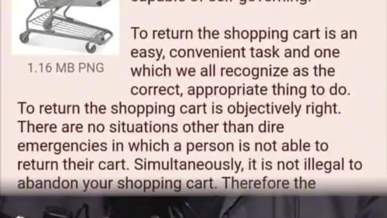 The Grocery Cart Theory