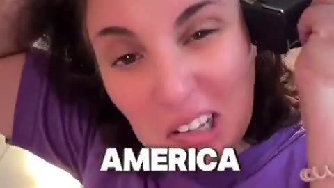 She is protesting Trump's winning her own way