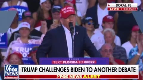 Trump CHALLENGES Joe to another DEBATE to redeem himself