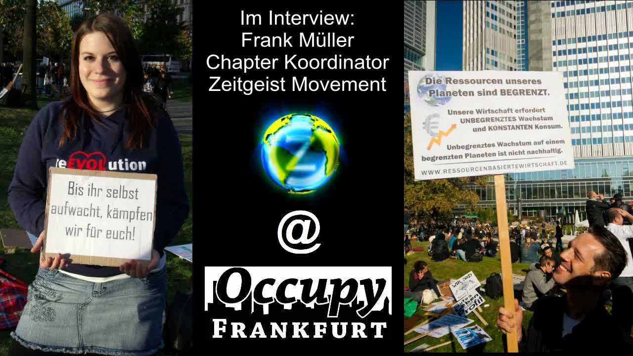 Occupy Frankfurt: Unzensiertes Interview mit Franky Müller für 'Radio 99%'