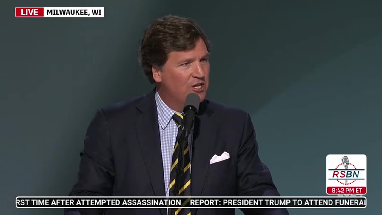 WATCH: Tucker Carlson at 2024 RNC in Milwaukee, WI - 7/18/2024