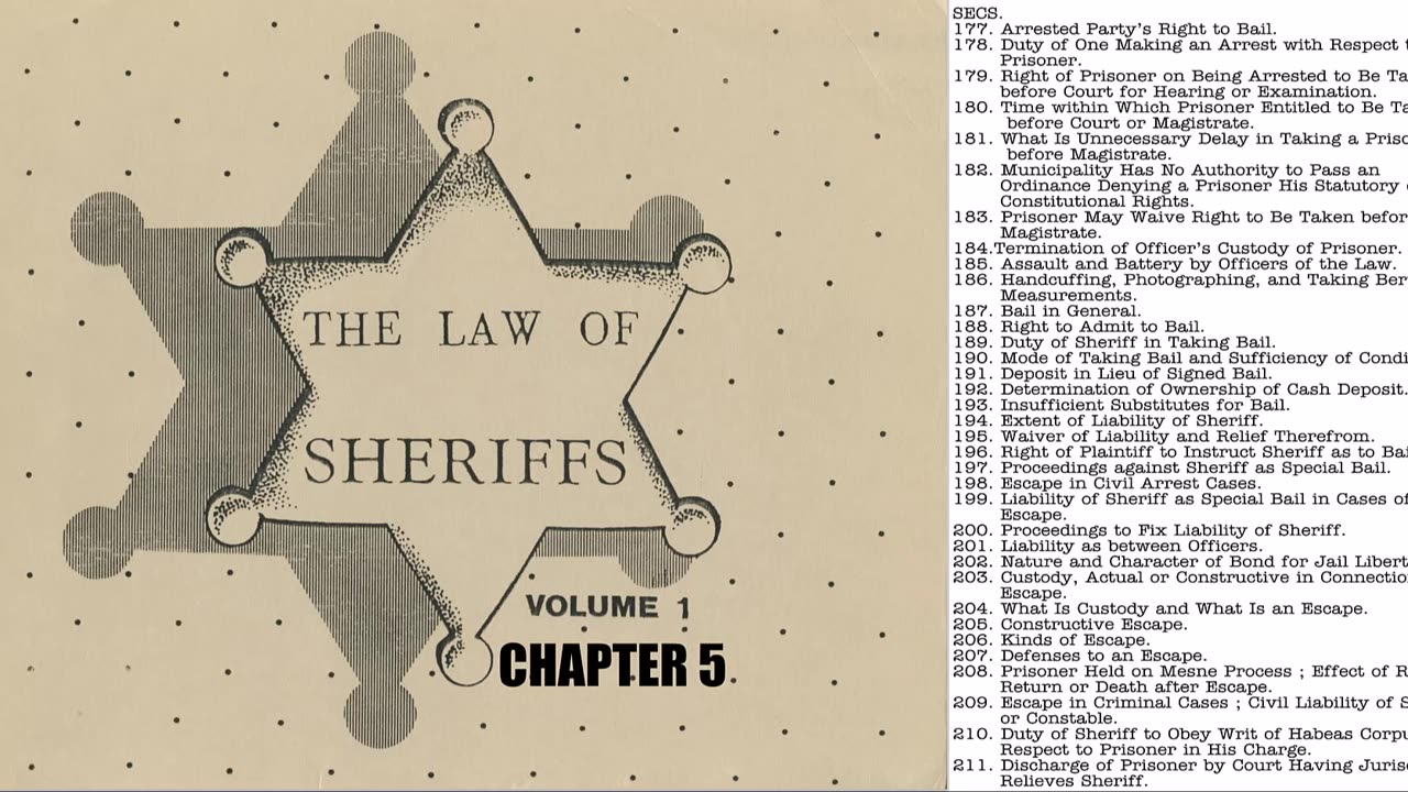 The Law of Sheriffs Chapter 5