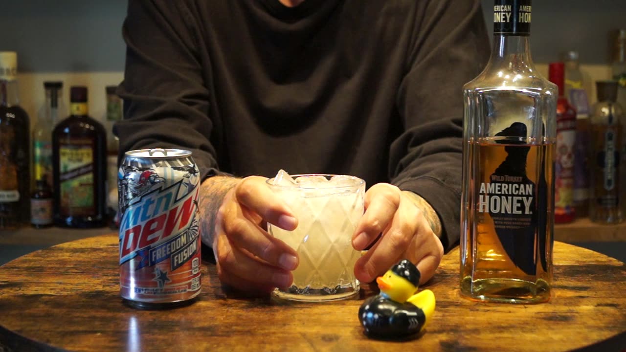 Wild Turkey American Honey & Mtn Dew Freedom Fusion Peach Lemonade