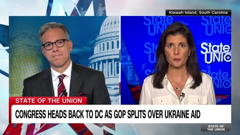 Republican presidential contender Nikki Haley says "Putin is at rock bottom,"