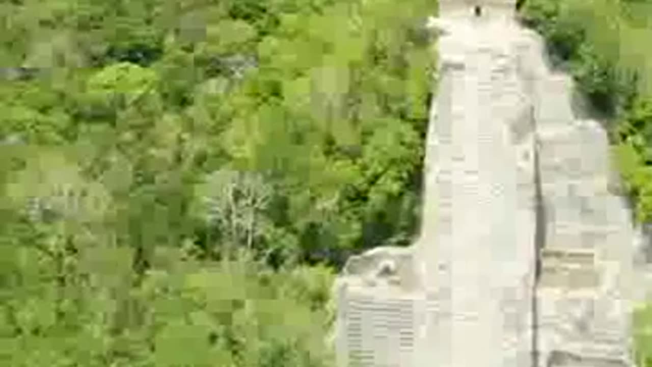 The mayan pyramid in the jungle of maxico near pyramids of coba