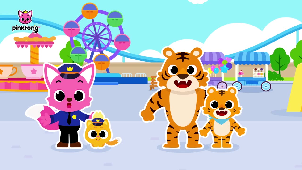 Baby Animal Got Lost at the Amusement park Where are you Pinkfong Cartoon