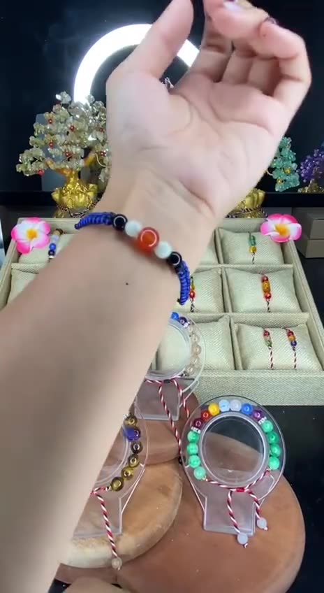 Capricorn Zodiac Bracelet, Glow-in-the-Dark Phosphorite Stones - Unique Bracelet Jewelry