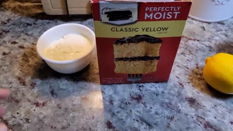 3 Ingredient Lemon Loaf Cake EASY | Boxed Cake Mix Hack #cooking