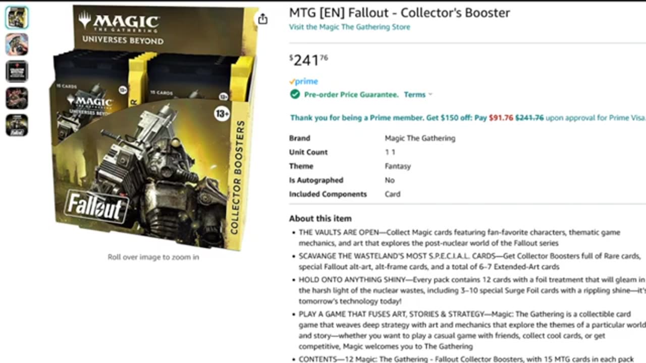 Fallout had arrived for MTG and the cards look good!!